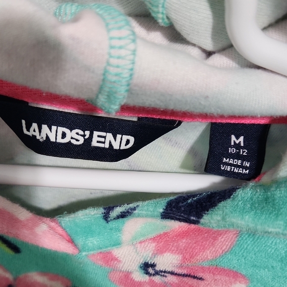Lands' End Tropical Floral Hooded Dress - Picture 2 of 2
